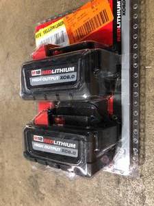 Milwaukee M18 18-Volt Lithium-Ion High Output 6.0Ah Battery Pack (2-Pack)  Customer Returns See Picture