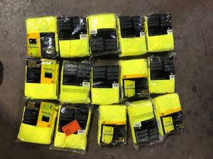Lot of MAXIMUM SAFETY Mens Large High Visibility BlackYellow ANSI Class 3 Polyester Long-Sleeve Safety Shirt with Reflective Tape  Customer Returns See Pictures