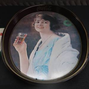 lot 37 image: VINTAGE METAL TRAYS AND SIGNS