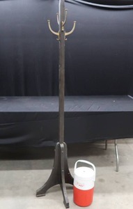lot 65 image: COAT RACK  WATER COOLER.