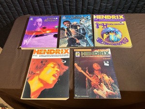 lot 54 image: JIMI HENDRIX Lot of 5- Guitar Tablature Books