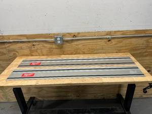 lot 58 image: MILWAUKEE Lot of 2- M18 FUEL 18-Volt Lithium-Ion Brushless Cordless 55 in. Track Saw Rails