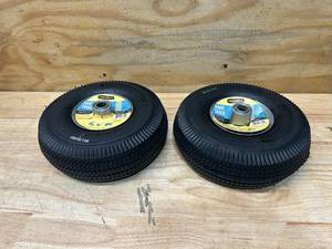lot 62 image: MARATHON Pair of Hand TruckUtility Equipment Air Filled Tires