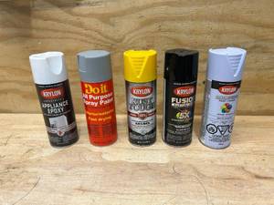 lot 73 image: Lot of 5 Cans of Spray Paint