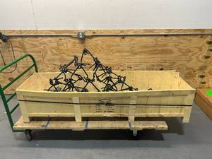 lot 114 image: NorTrac Harrow Rake  78 34in.W x 62in.L, 38in. Dia. Tines