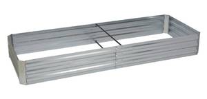 lot 124 image: IRONTON Galvanized Steel Garden Planter, 8ft. x 3ft.