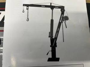 lot 125 image: Ultra-Tow Hydraulic Pickup Truck Crane With Hand Winch  2000-Lb. Capacity, 5in.80in. Lift- (Incomplete)