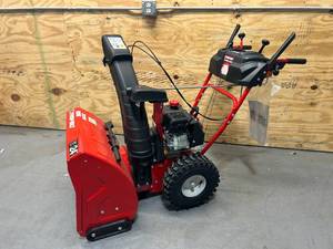 lot 10A image: Troy-Bilt Storm 2425 2-Stage Self-Propelled Snow Thrower with Electric Start, 24in., 208cc