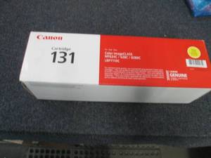 lot 49 image: Canon 131 Toner Cartridge, Yellow R...