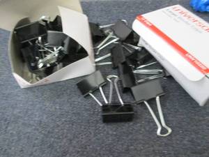 lot 50 image: 2 Pks Universal Large Binder Clips...