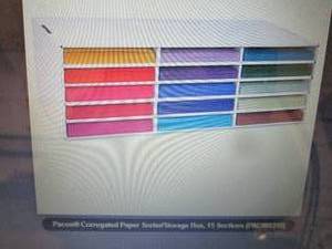 lot 73 image: Pacon Corrugated Paper SorterSto...