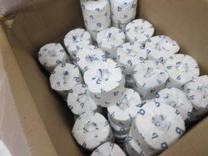 lot 77 image: Box of individually Wrapped Toilet ...