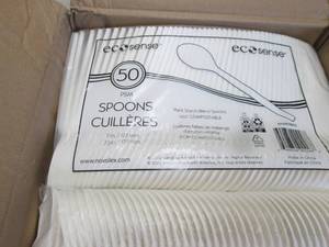 lot 85 image: Eco-Products Plant Starch Spoon - 7...
