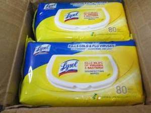 lot 126 image: 6- 80ct Softpacks Lysol Disinfectin...