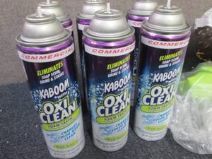 lot 136 image: 6- 19 oz Spray Can Kaboom with Oxi-...