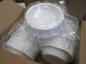 lot 166 image: Boardwalk BWKBOWLHIPS12WH Hi-Impact...
