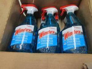 lot 191 image: 7- 32 oz Spray Bottles Windex...