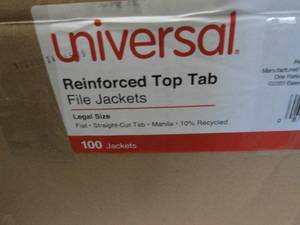 lot 272 image: Box of 100 Universal Reinforced Top...