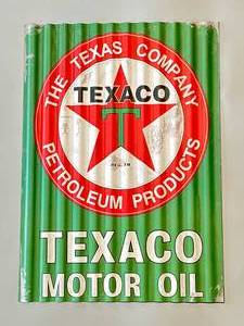 Texaco Corrergated Metal Sign 12x16