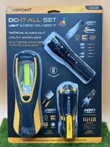 Do It All Set Flashlight, Work Light, 8 in 1 Screwdriver