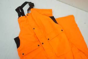 Mens blaze orange hunting bibs