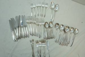 Variety of Vintage Silverplate Flatware