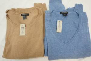 2-New Anne Taylor V neck Cashmere XL