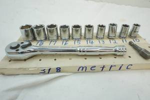 38 Metric Socket set