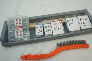 Set of Screws, Screw & Nut Kit, wire brush