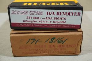 Ruger GP100 DA Revolver BOX and SHIPPING BOX ONLY