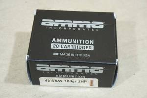 20 Ammo Inc 40 S&W 180 Gr JHP Ammo