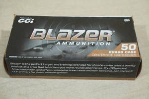 50 CCI Blazer Brass 9mm Luger 115 Gr FMJ Ammo
