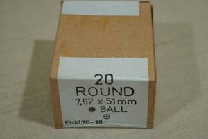 20 Round 7.62 x 51mm Ball Ammo