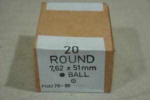 20 Round 7.62 x 51mm Ball Ammo