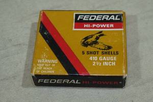 5 Federal Hi-Power .410 Gauge 2-12 Rifled Slugs