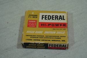 5 Federal Hi-Power .410 Gauge 2-12 Rifled Slugs