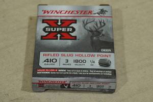5 Winchester Super-X .410 Gauge 3 Rifled HP Slugs
