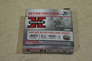 5 Winchester Super-X .410 Gauge 2-12 Rifled HP Slugs