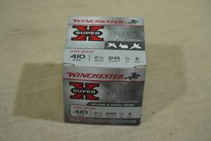 25 Winchester Super-X .410 Gauge 2-12 6 Shot Shotshells