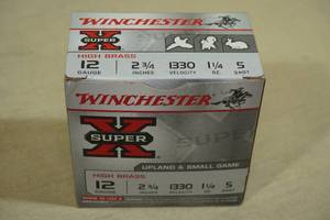 25 Winchester Super-X 12 Gauge 2-34 5 Shot Shotshells