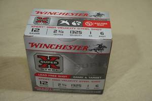 25 Winchester Super-X 12 Gauge 2-34 6 Shot Lead Free Shotshells
