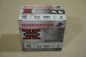 25 Winchester Super-X 12 Gauge 2-34 8 Shot Shotshells