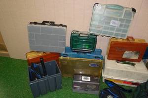 Large Assortment of Tackle Boxes