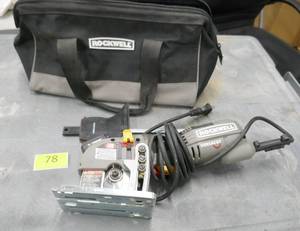 lot 78 image: Rockwell versa cut saw 3 inch blade 1-16 cut