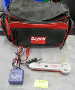 lot 137 image: Inductive amplifier and Fluke Pro3000 toner