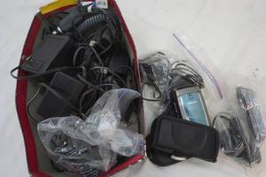 2 Samsung Flip Phones and other cords