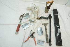Bulb Planter, Blower Dryer,  corner braces, scraper,