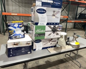 lot 495 image: Handyman SpecialCeiling Fans and Lights