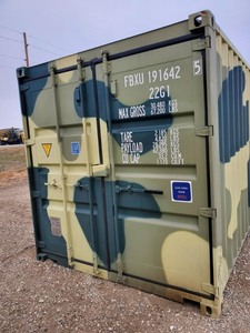 lot 58 image: CAMO PATTERN 20 Ft Sea Container