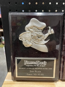 lot 67 image: Famous Daves Award Plaques